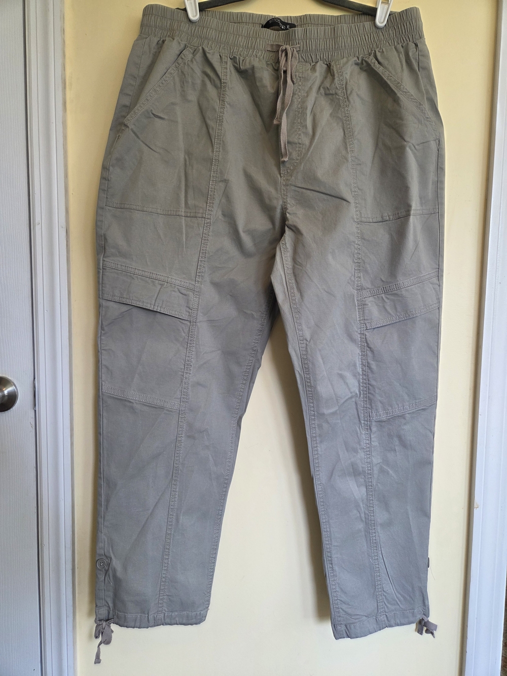 Kohl's Women's Wide-Leg Cargo Pants - Gray